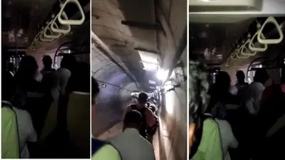 পাতালপথে আটকে পড়েছে মেট্রো, অন্ধকার সুড়ঙ্গ ধরেই হাঁটতে লাগলেন যাত্রীরা! সাতসকালে বিভীষিকাময় রূপ
