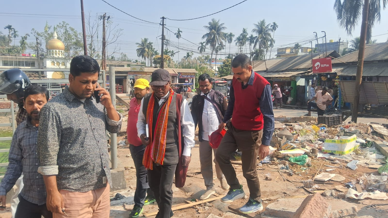 ধর্মনগরে ক্ষুদ্র ব্যবসায়ীদের দোকান উচ্ছেদ: ধ্বংসস্তূপ পরিদর্শনে সিপিআইএম